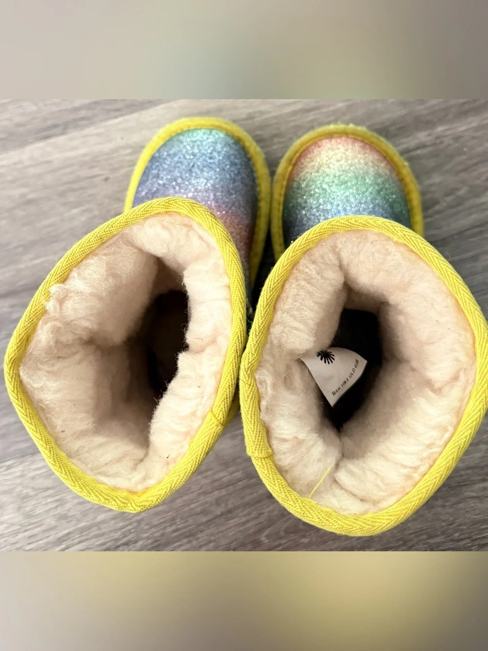 UGG Kids Classic II Rainbow Glitter boots
